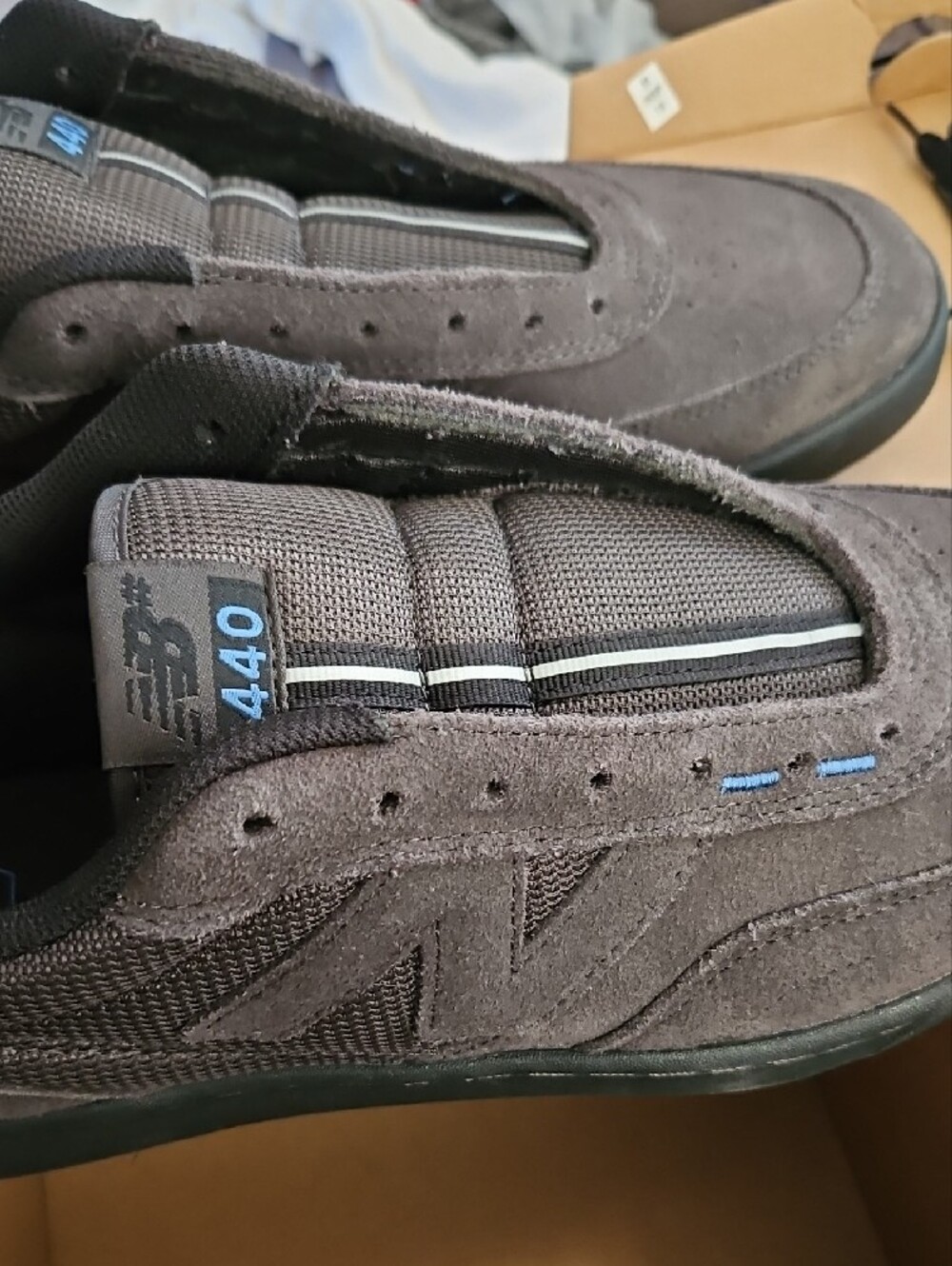 New Balance 440 Men's Black Suede Sneakers Size 13 - Picture 10 of 13